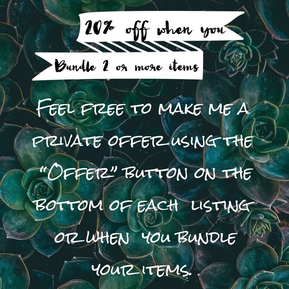 🛍Bundle your “likes” and make me an offer! 🛍